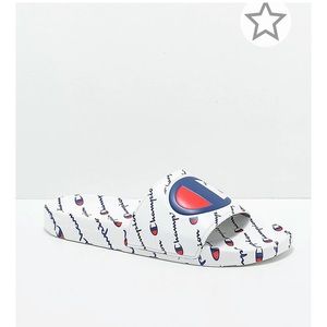 Champion IPO Repeat White Slide Sandals